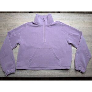Lululemon Brushed Softstreme Half Zip Rose Blush Purple Size 4